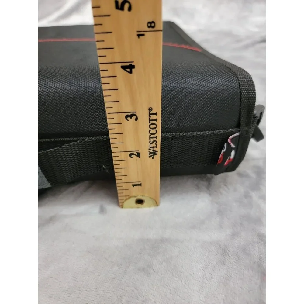 CASE IT DUAL 2 IN 1 RING BINDER 3in With Handle‎ /Shoulder Strap RED /Black